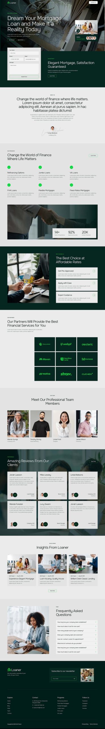 Loaner - Home Loan and Mortgage Elementor Template Kit