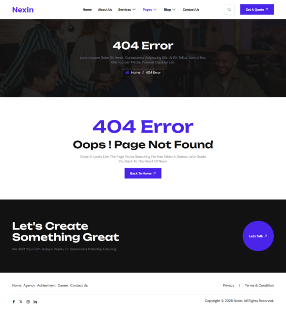 Nexin - Creative Digital Agency Elementor Template Kit