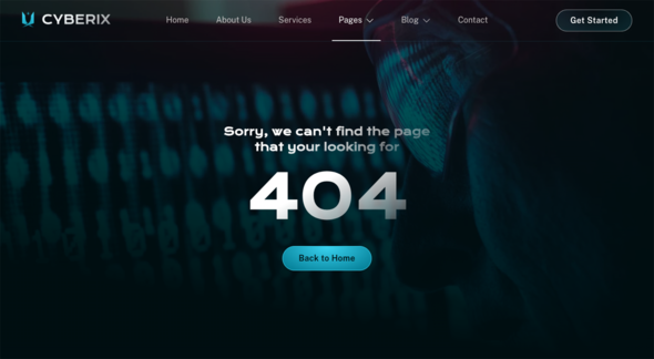 Cyberix – Cyber Security Elementor Template Kit