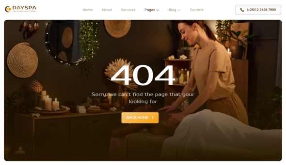 Dayspa – Beauty Spa & Wellness Elementor Template Kit