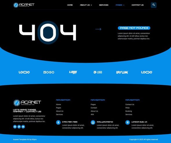 Acanet - Tennis School & Sport Club Elementor Template Kit