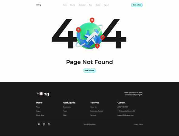 Hiling - Tour & Travel Agency Elementor Template Kit
