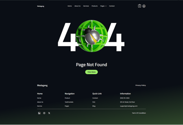 Medagang - E-Commerce Electronics Store Elementor Template Kit