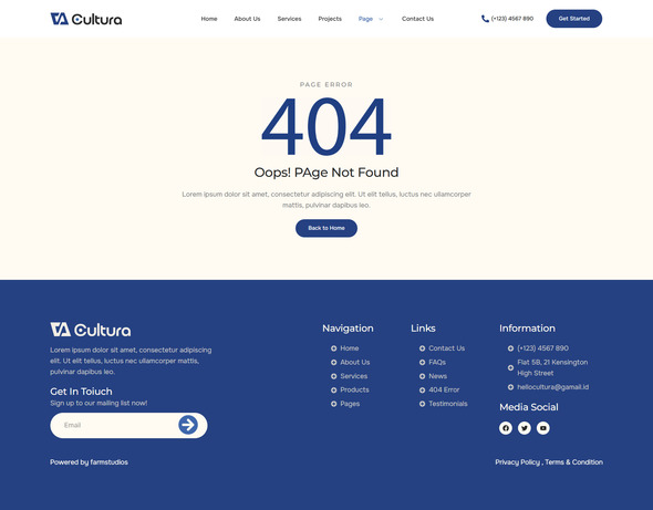 Cultura - Business Consulting Elementor Template Kit