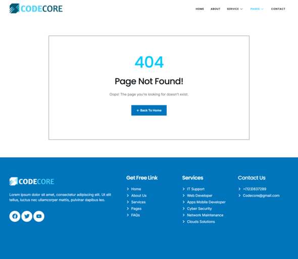 Codecore - IT Service Elementor Template Kit