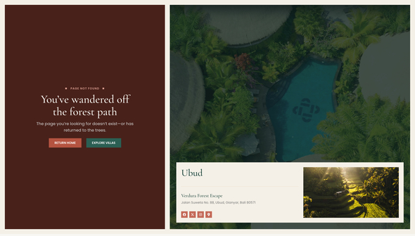 Verdura - Luxury Nature Villas Elementor Template Kit