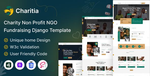 Charitia - Django Charity & Donation Template Multipurpose