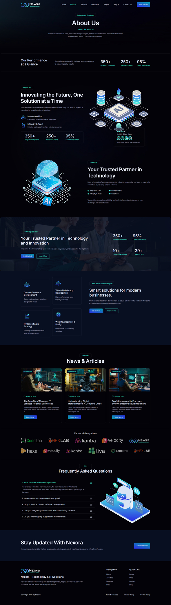 Nexora - Technology & IT Solutions Elementor Template Kit