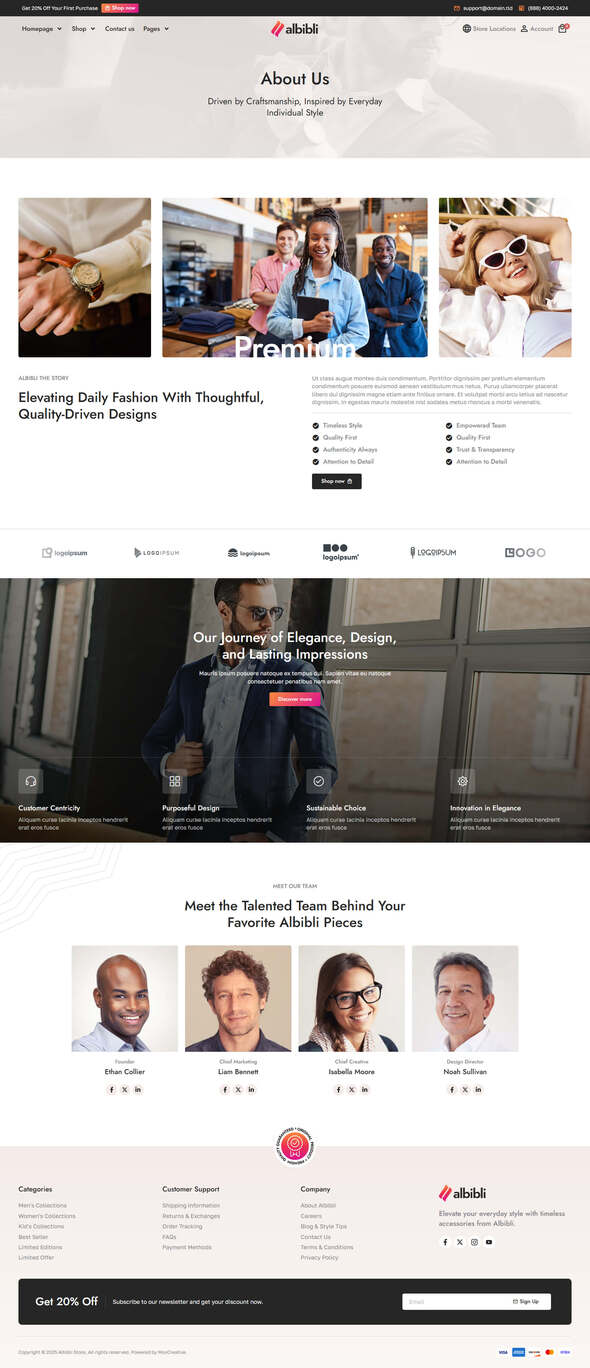 Albibli - Multipurpose Woocommerce Store Elementor Template Kit