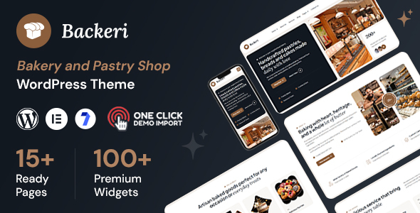 Preview image for Backeri - Bakery WordPress Theme