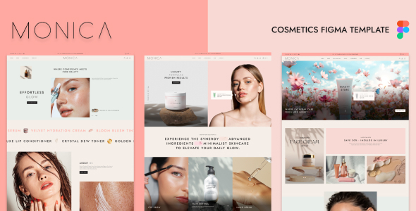 Monica - Beauty & Cosmetics Figma Template