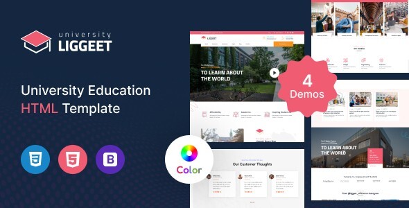 Liggeet - University Education HTML Template