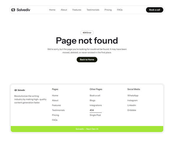 Preview image for Solvediv- SaaS AI App Elementor Pro Template Kit