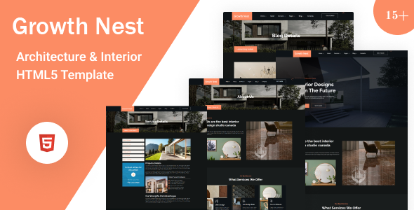 GrowthNest- Architecture & Interior HTML5 Template