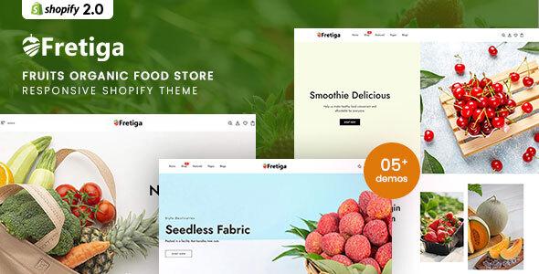 Fretiga - Fruits Organic Food Responsive Shopify Theme