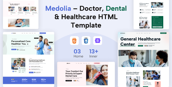 Medolia – Doctor, Dental & Healthcare HTML Template