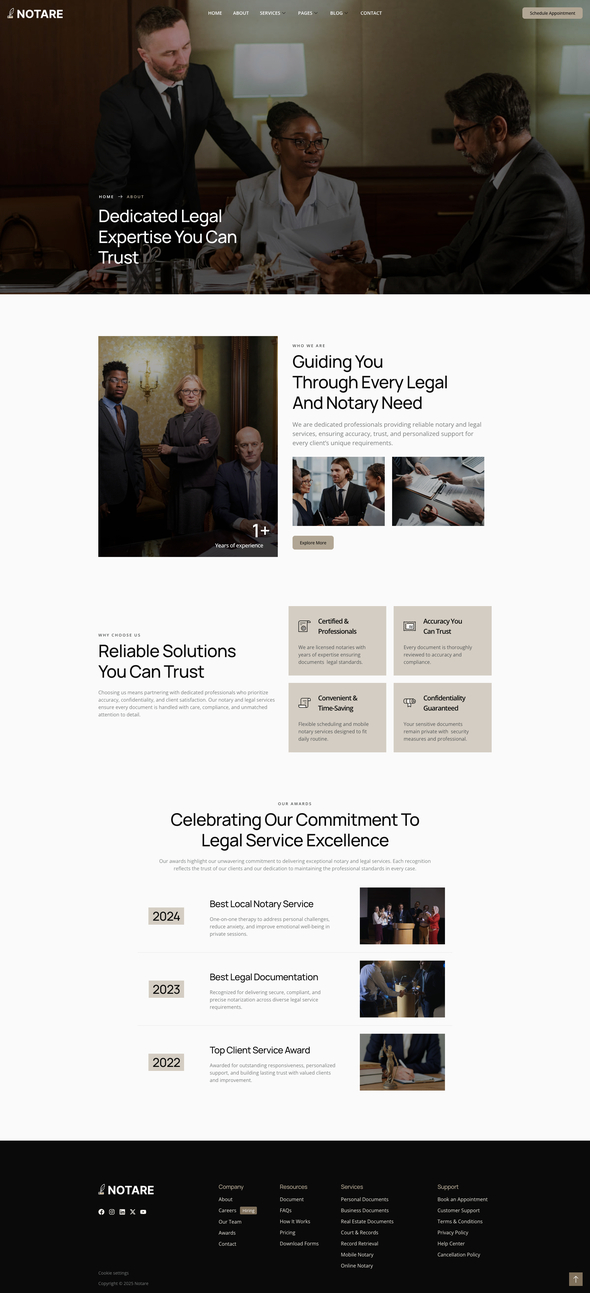 Notare - Notary Public & Legal Service Elementor Template Kit