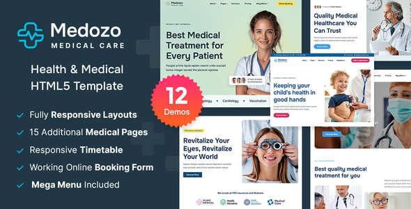 Medozo - Health & Medical Premium HTML5 Template