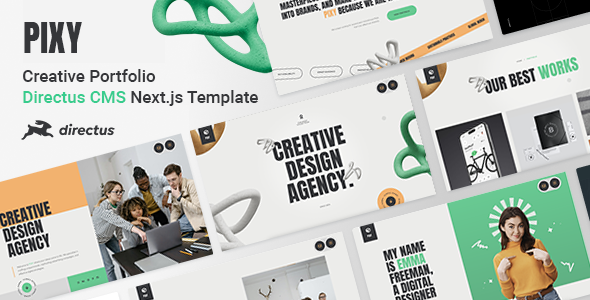 Pixy - Creative Portfolio DirectusCMS NextJS Template