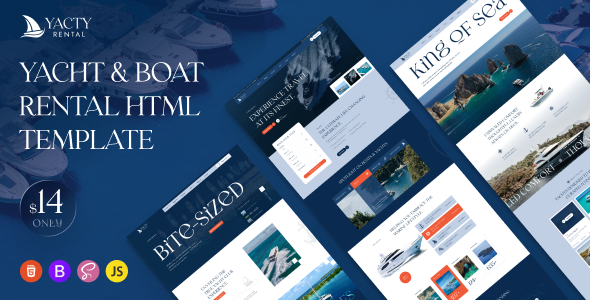 Yacty - Yacht & Boat Rental HTML5 Template
