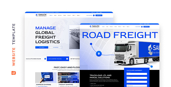 Sailex – Worldwide Logistics Company Responsive HTML Template
