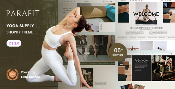 Product preview supplied for Parafit - Yoga Supply Shopify 2.0 Theme