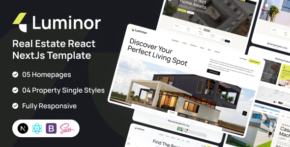 Luminor - Real Estate NextJs + Typescript Template