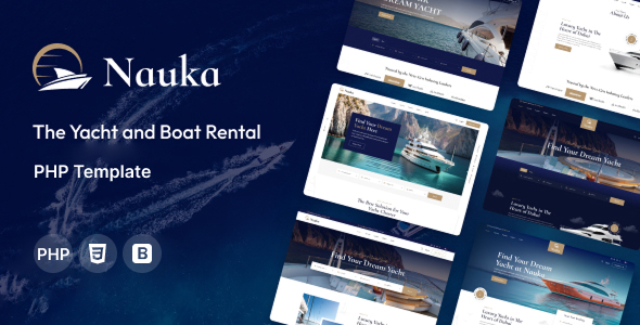 Nauka - Yacht Club and Rental Boat PHP Template