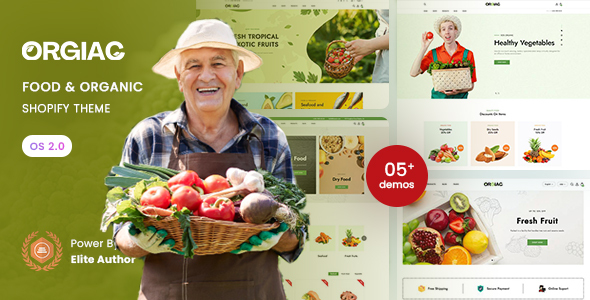 Orgiac - Food & Organic Responsive Shopify 2.0 Theme