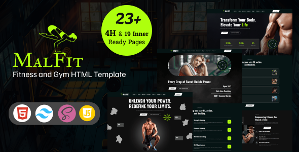 Malfit - Fitness and Gym HTML Template