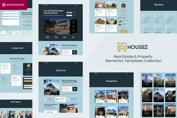 Housez - Real Estate & Property Elementor Template Kit
