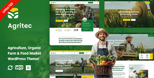 Agritec - Agriculture & Organic Farm WordPress Theme