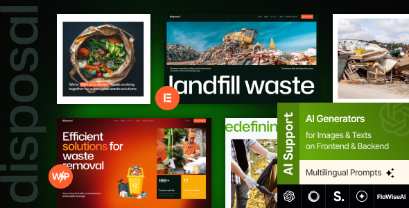 Disposal - Waste Disposal & Recycling Services WordPress Theme