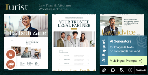 Jurist - Law Firm & Attorney WordPress Theme