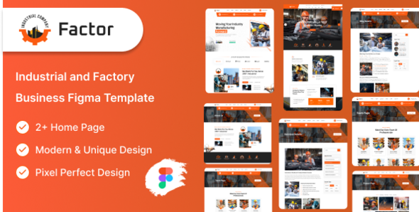 Factor - Industrial and Factory Business Figma Template