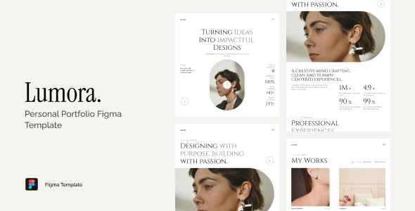Lumora - Personal Portfolio Figma Template
