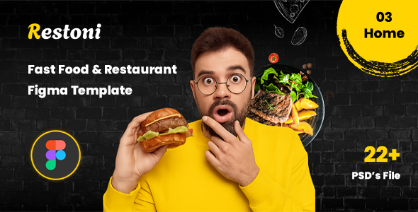 Restoni - Fast Food & Restaurant Figma Template
