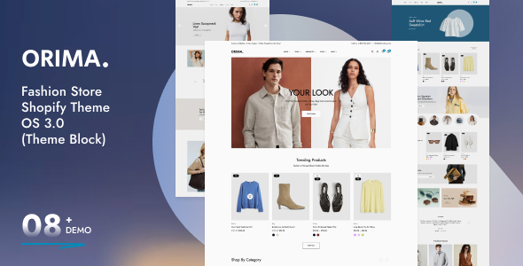 Orima –  Fashion Store Shopify Theme with AI (Theme Block)