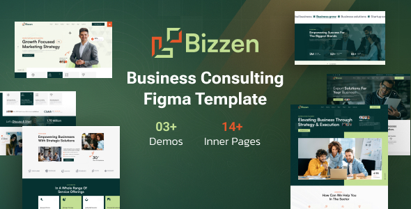 Bizzen – Business Consulting Figma Template listing image