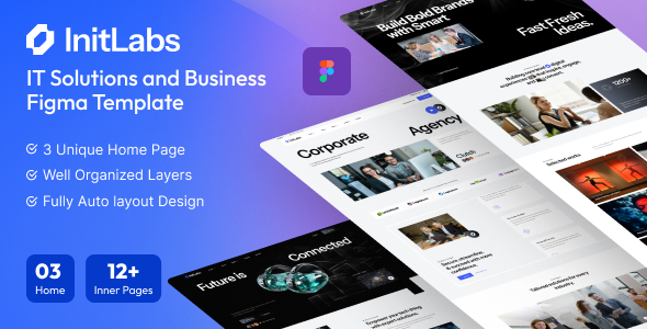 Preview image for Init Labs - IT Solutions and Business Figma Template