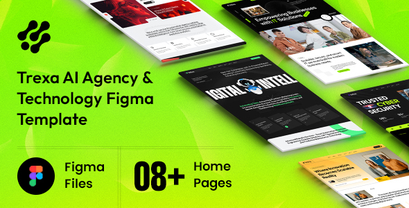 Trexa – AI Agency & Technology Figma Template listing image