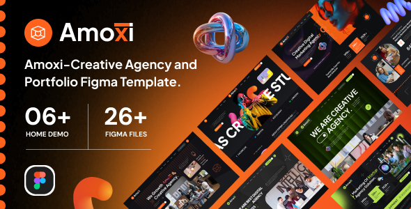 Amoxi - Creative Agency and Portfolio Figma Template