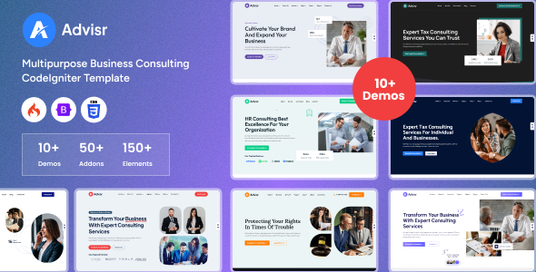 Advisr - CodeIgniter Multipurpose Business Consulting Template