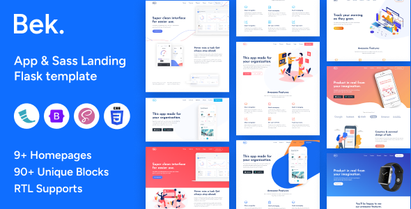 Bek - Flask Saas & Software Template