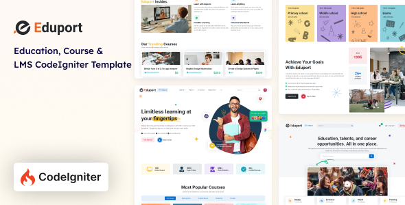 Eduport - CodeIgniter LMS, Education and Course Template
