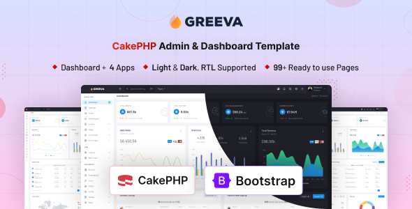 Greeva - CakePHP Admin & Dashboard Template