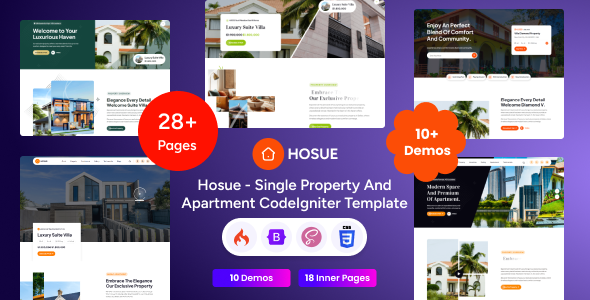 Hosue - CodeIgniter Single Property & Apartment Template