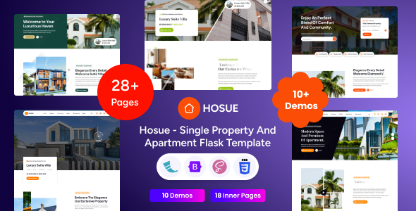 Hosue - Flask Single Property & Apartment Template
