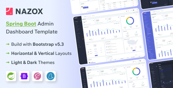 Nazox - Spring Boot Admin & Dashboard Template
