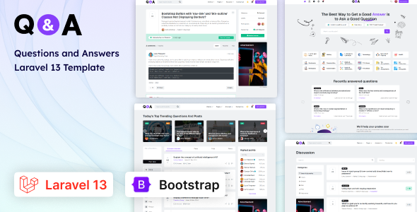 Q&A - Laravel 13 Questions and Answers Template product preview